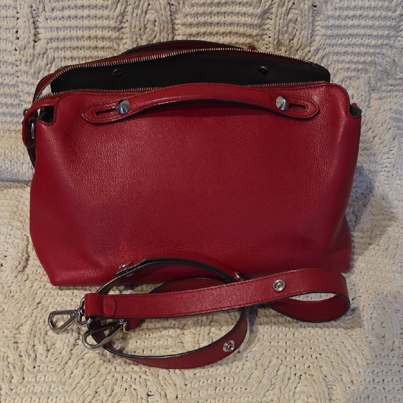 Fendi Red Leather By The Way Bag - Picture 12 of 15